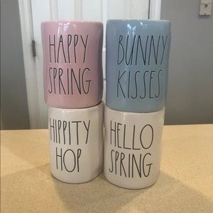 rae dunn set of 4 candles